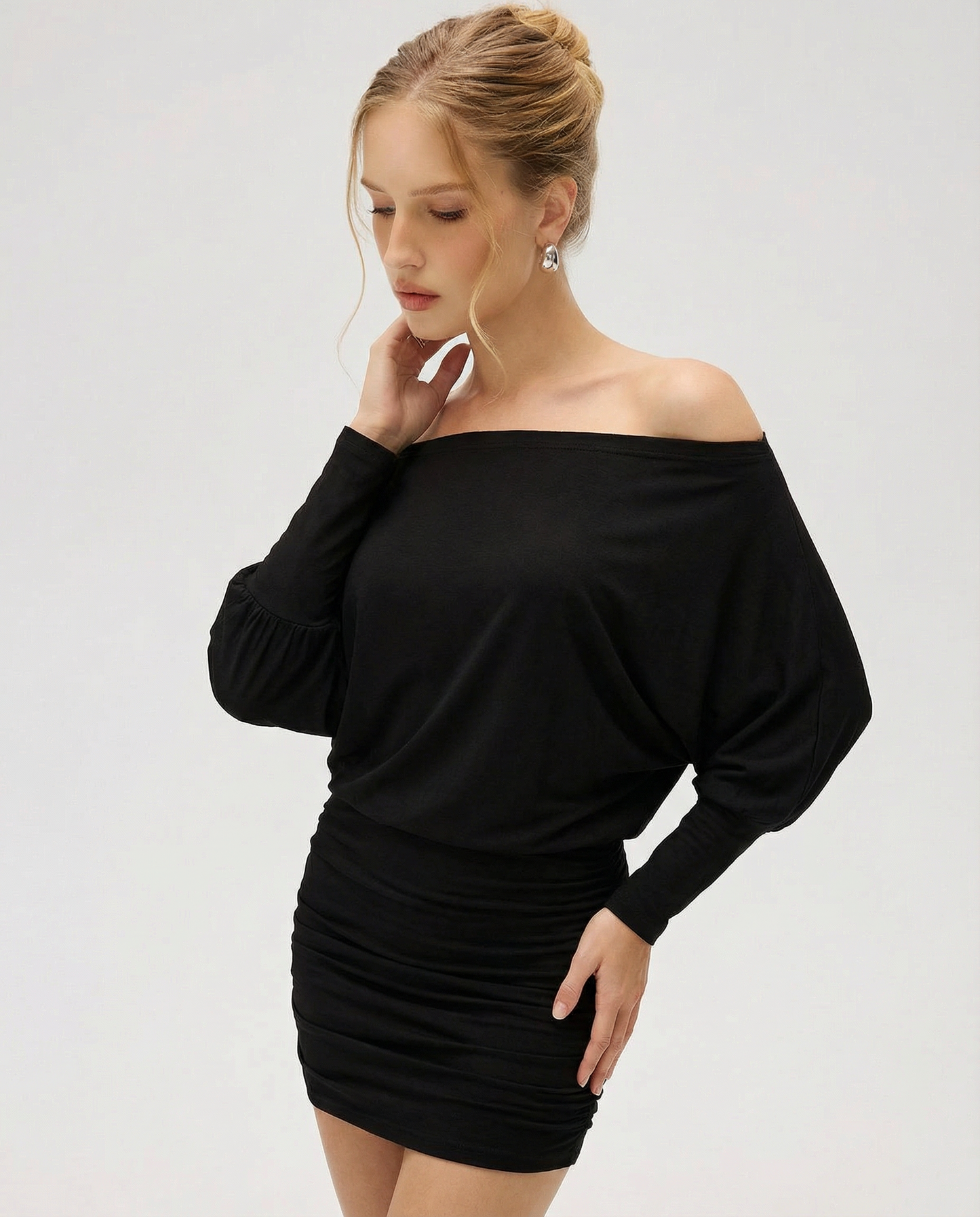 ARVEN | SOLA Ruched Mini Dress