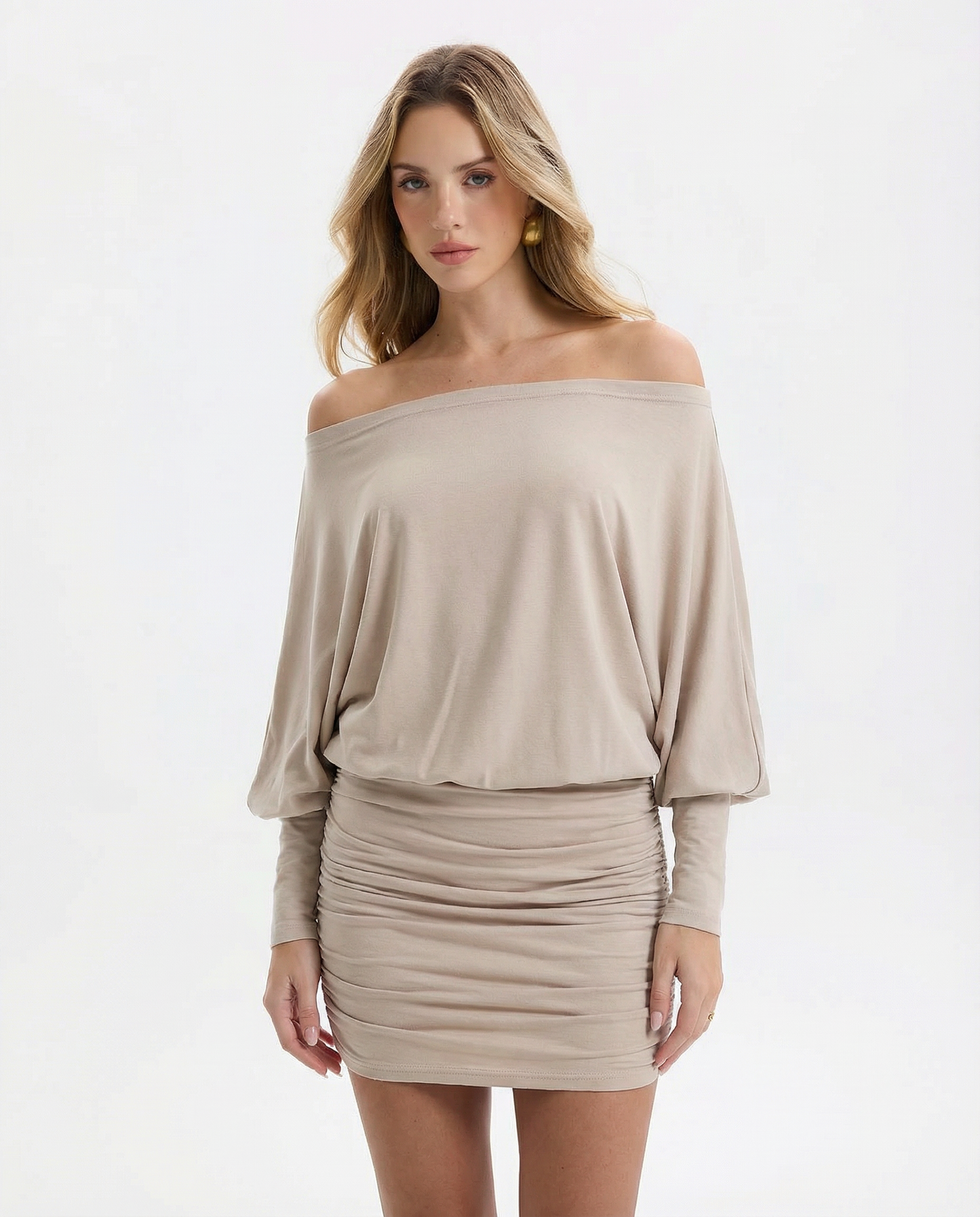 ARVEN | SOLA Ruched Mini Dress