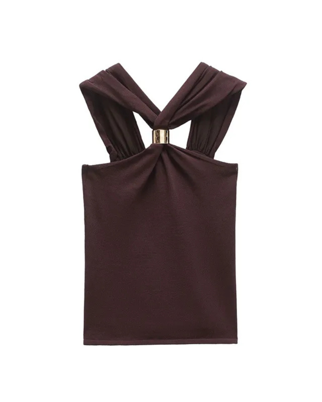 ARVEN | Mocha Halter Top