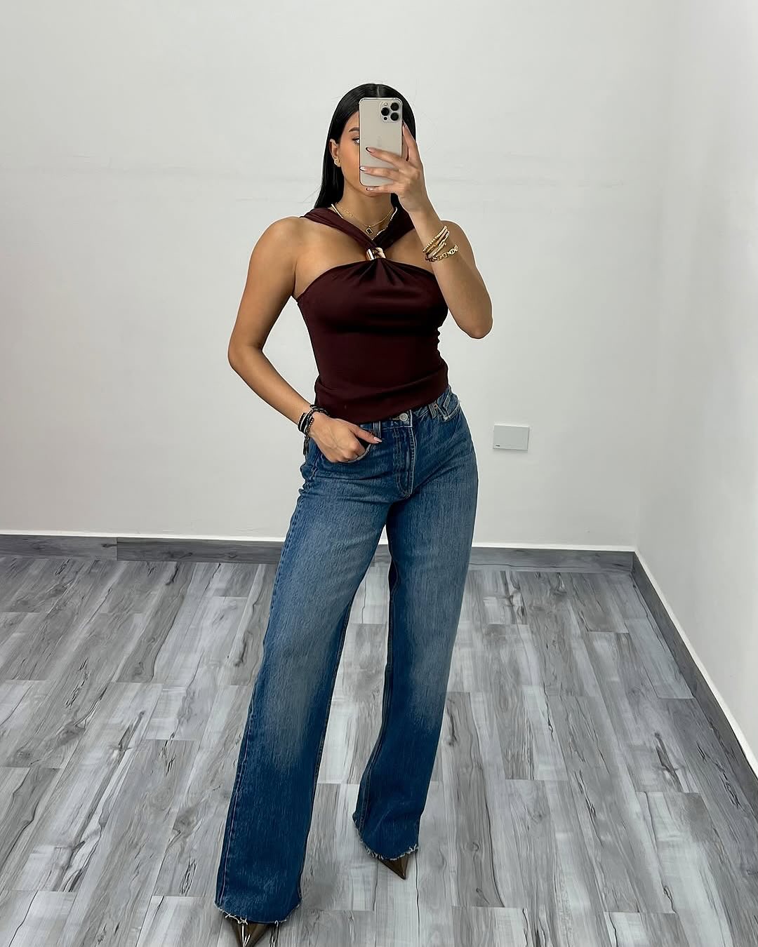 ARVEN | Mocha Halter Top
