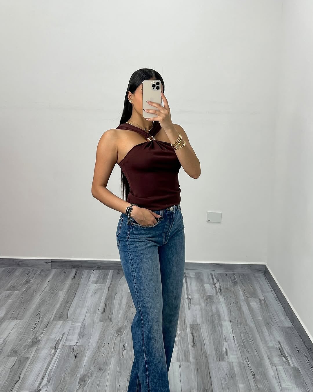 ARVEN | Mocha Halter Top
